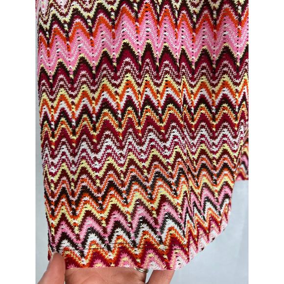 Vintage RQT Top Y2K Babydoll Tank Hippie Colorful Retro Boho Festival Groovy - Picture 4 of 5